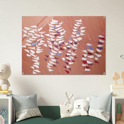 On Gray Pink - 1988 - Robert Goodnough Acrylic Print - 70x100 cm / 28x40″ inches