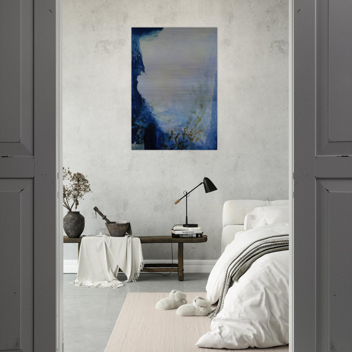 04 08 1993 1993 - Zao Wou-Ki Brushed Aluminum Print - 70x100 cm / 28x40 inches | Zao Wou-Ki Aluminum Print | Zao Wou-Ki Prints