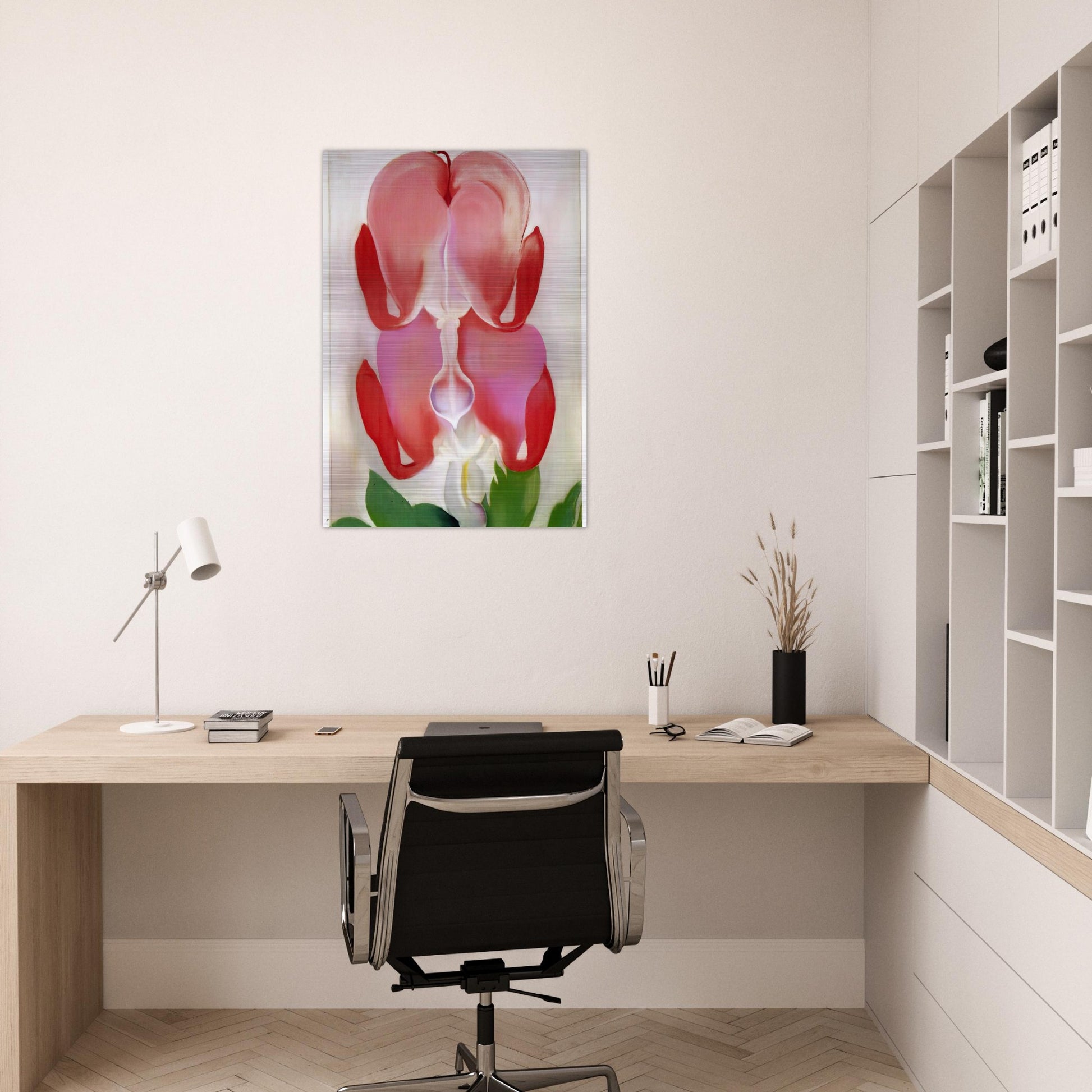 Bleeding Heart - Georgia O'Keeffe Brushed Aluminum Print - 70x100 cm / 28x40 inches | Georgia O'Keeffe Aluminum Print | Georgia O'Keeffe Prints