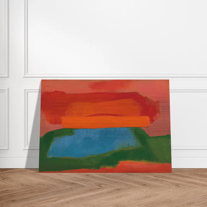 NUMBER 2 1967 - Esteban Vicente Brushed Aluminum Print - 70x100 cm / 28x40 inches | Esteban Vicente Aluminum Print | Esteban Vicente Prints