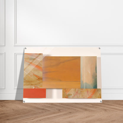 With Orange - Sam Gilliam Acrylic Print - 70x100 cm / 28x40″ inches