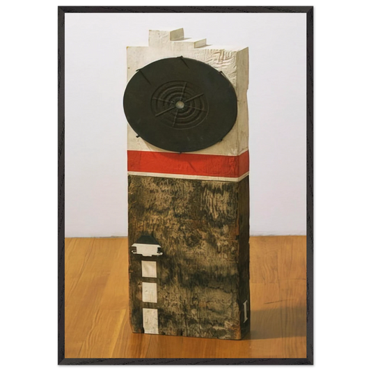 French Atomic Bomb - Robert Indiana 70x100 cm / 28x40 inches Framed Art Print – Black Wooden Frame