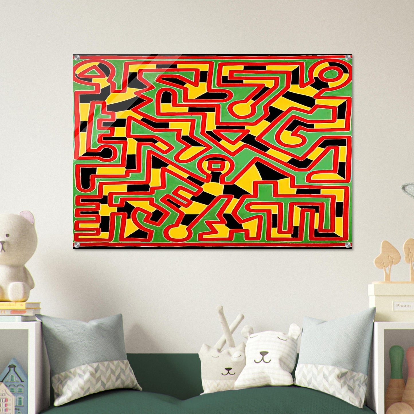 UNTITLED 1988 - Keith Haring Acrylic Print - 70x100 cm / 28x40″ inches | Keith Haring Art For Sale
