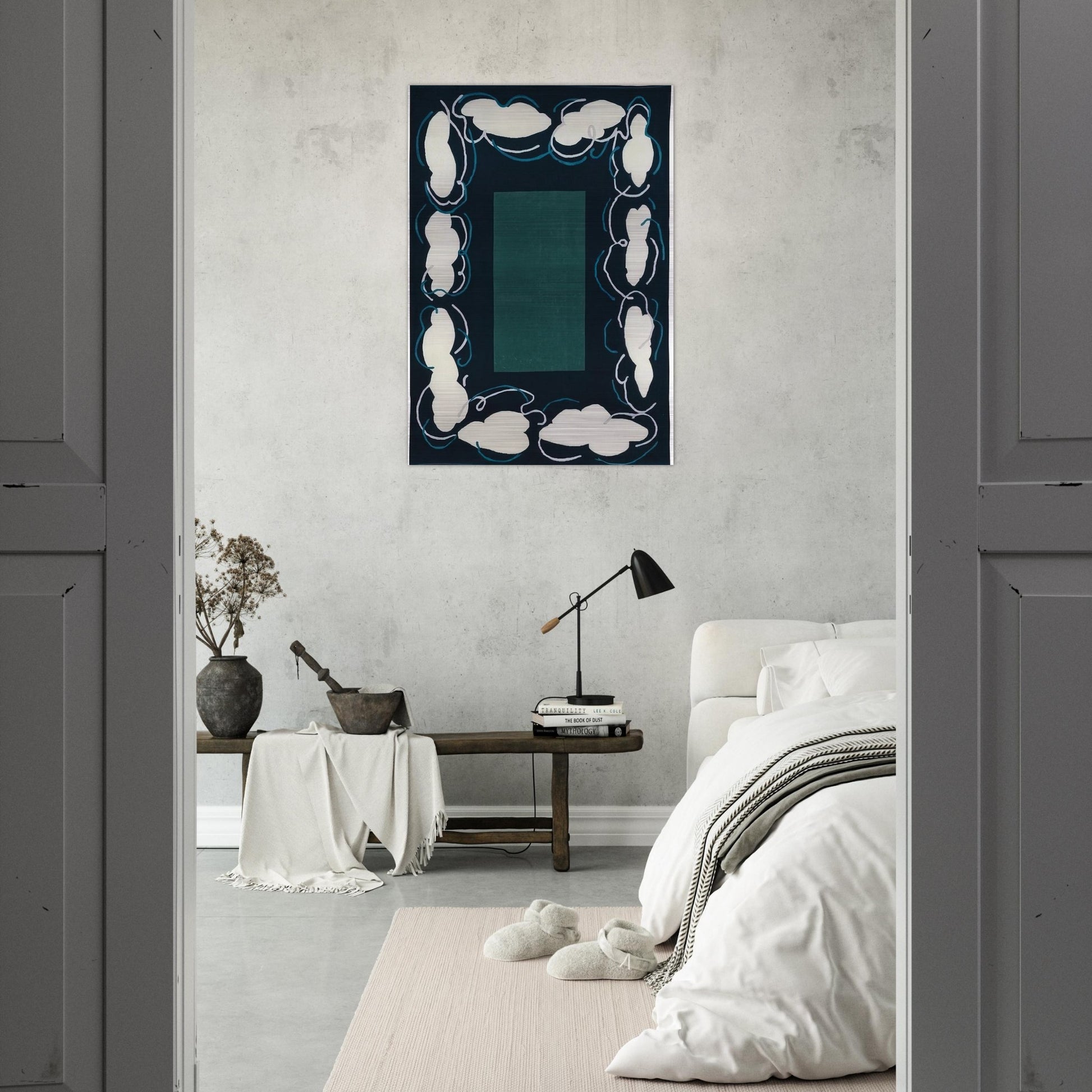 Cielo Par Terra - 1984 - Mario Schifano Brushed Aluminum Print - 70x100 cm / 28x40 inches | Mario Schifano Aluminum Print | Mario Schifano Prints