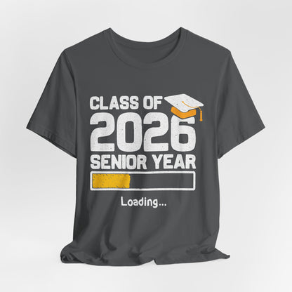 Klas van 2026 Laatstejaars T-shirt, Afstudeershirt, Unisex Afstudeergeschenk, Middelbare School Leerlingen Kleding, College Gebonden T-shirt