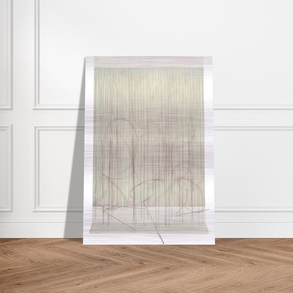 ESCRITURA ROSA PANTA - Jesus Rafael Soto Brushed Aluminum Print - 70x100 cm / 28x40 inches | Jesus Rafael Soto Aluminum Print | Jesus Rafael Soto Prints