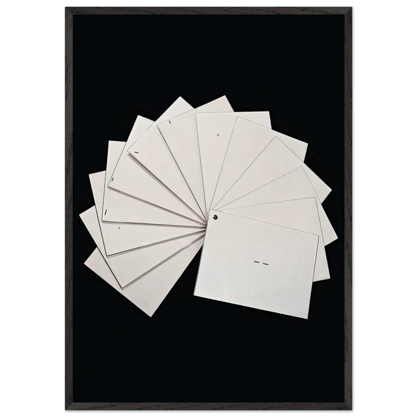 Untitled from Cadernos Series - 1971 - Mira Schendel 70x100 cm / 28x40 inches Framed Art Print – Black Wooden Frame