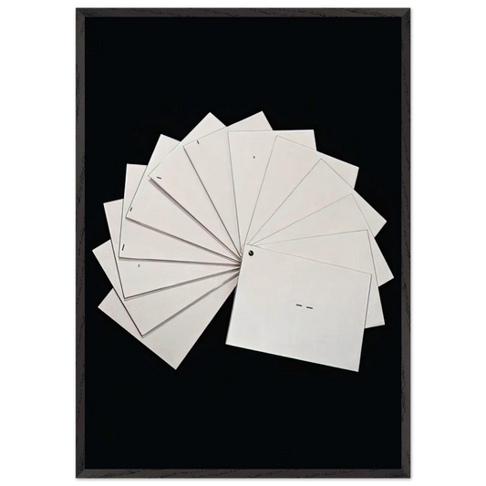 Untitled from Cadernos Series - 1971 - Mira Schendel 70x100 cm / 28x40 inches Framed Art Print – Black Wooden Frame