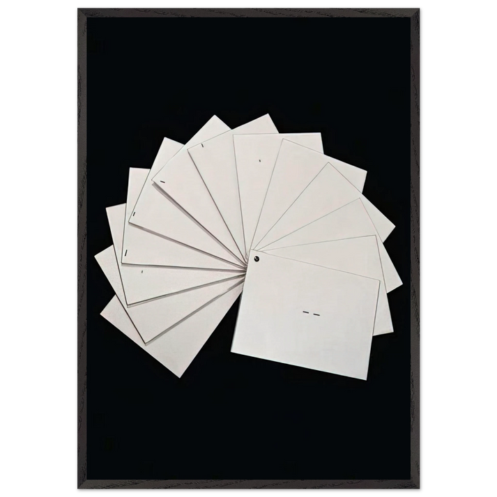 Untitled from Cadernos Series - 1971 - Mira Schendel 70x100 cm / 28x40 inches Framed Art Print – Black Wooden Frame