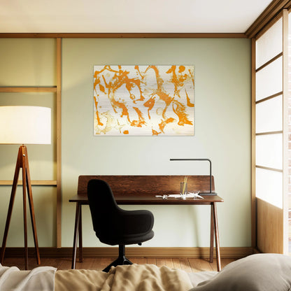 Gold Stone - Lee Krasner Brushed Aluminum Print - 70x100 cm / 28x40 inches | Lee Krasner Aluminum Print | Lee Krasner Prints