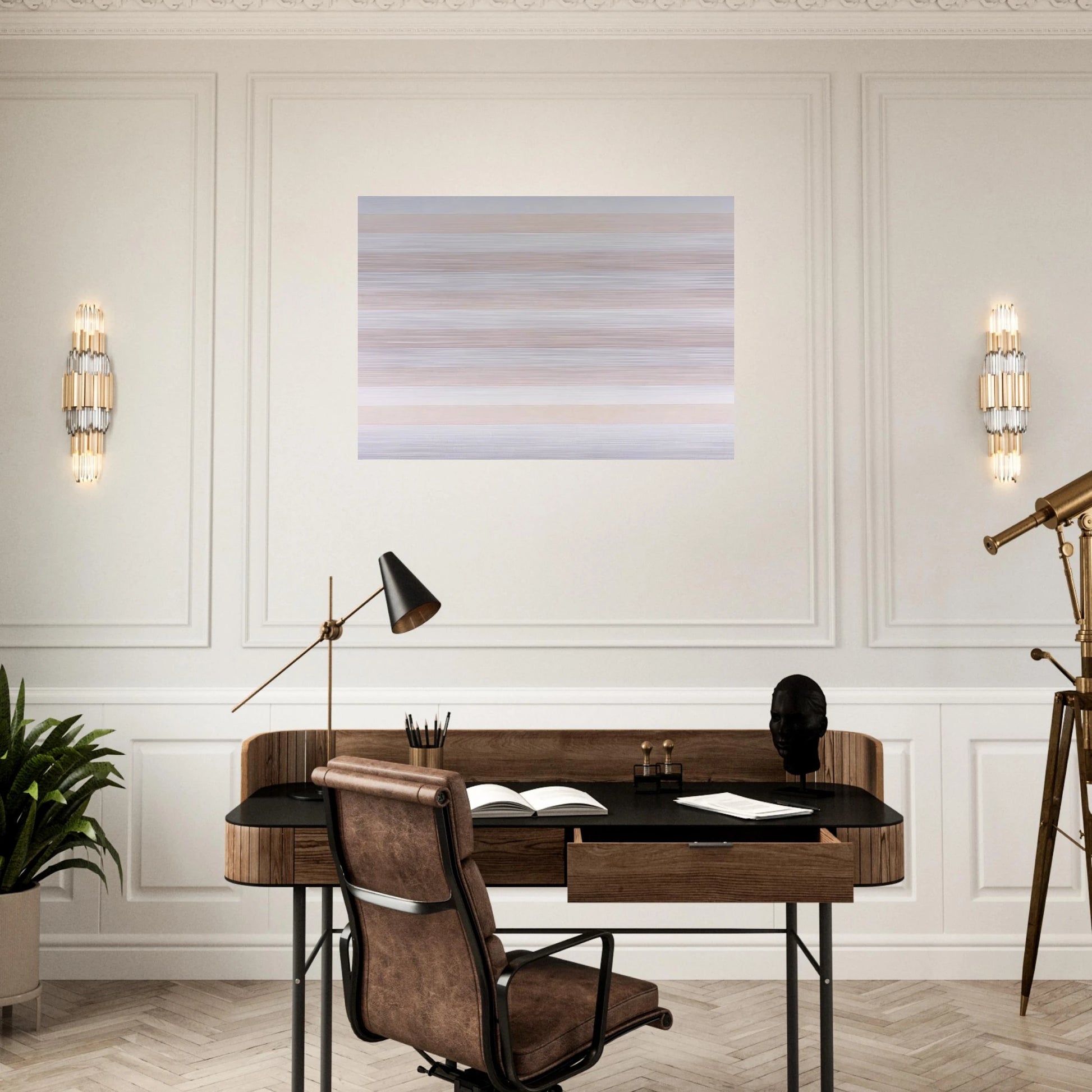 Happy Holiday - Agnes Martin Brushed Aluminum Print - 70x100 cm / 28x40 inches | Agnes Martin Aluminum Print | Agnes Martin Prints