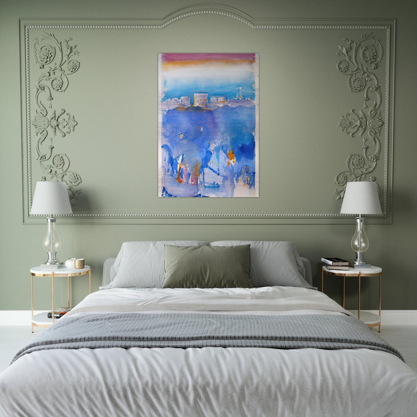 New York Fantasy - 1912 - John Marin Brushed Aluminum Print - 70x100 cm / 28x40 inches | John Marin Aluminum Print | John Marin Prints