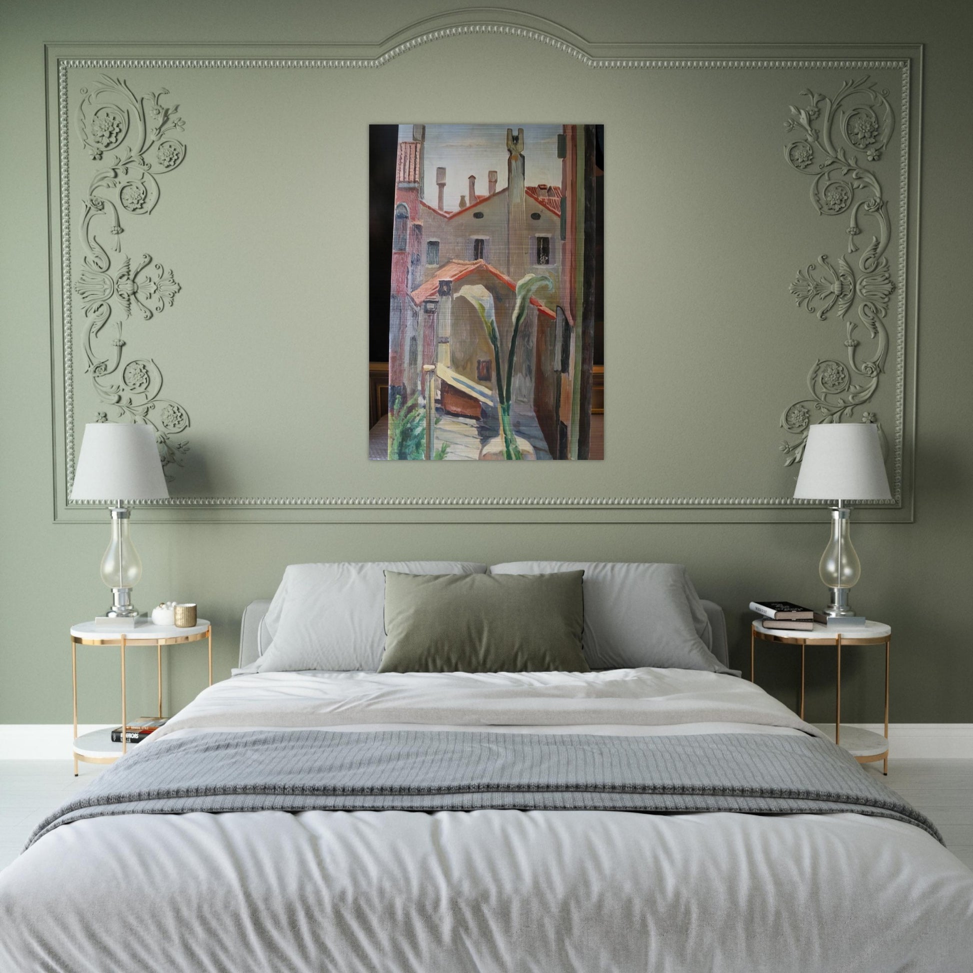 ROOFS - Vanessa Bell Brushed Aluminum Print - 70x100 cm / 28x40 inches | Vanessa Bell Aluminum Print | Vanessa Bell Prints