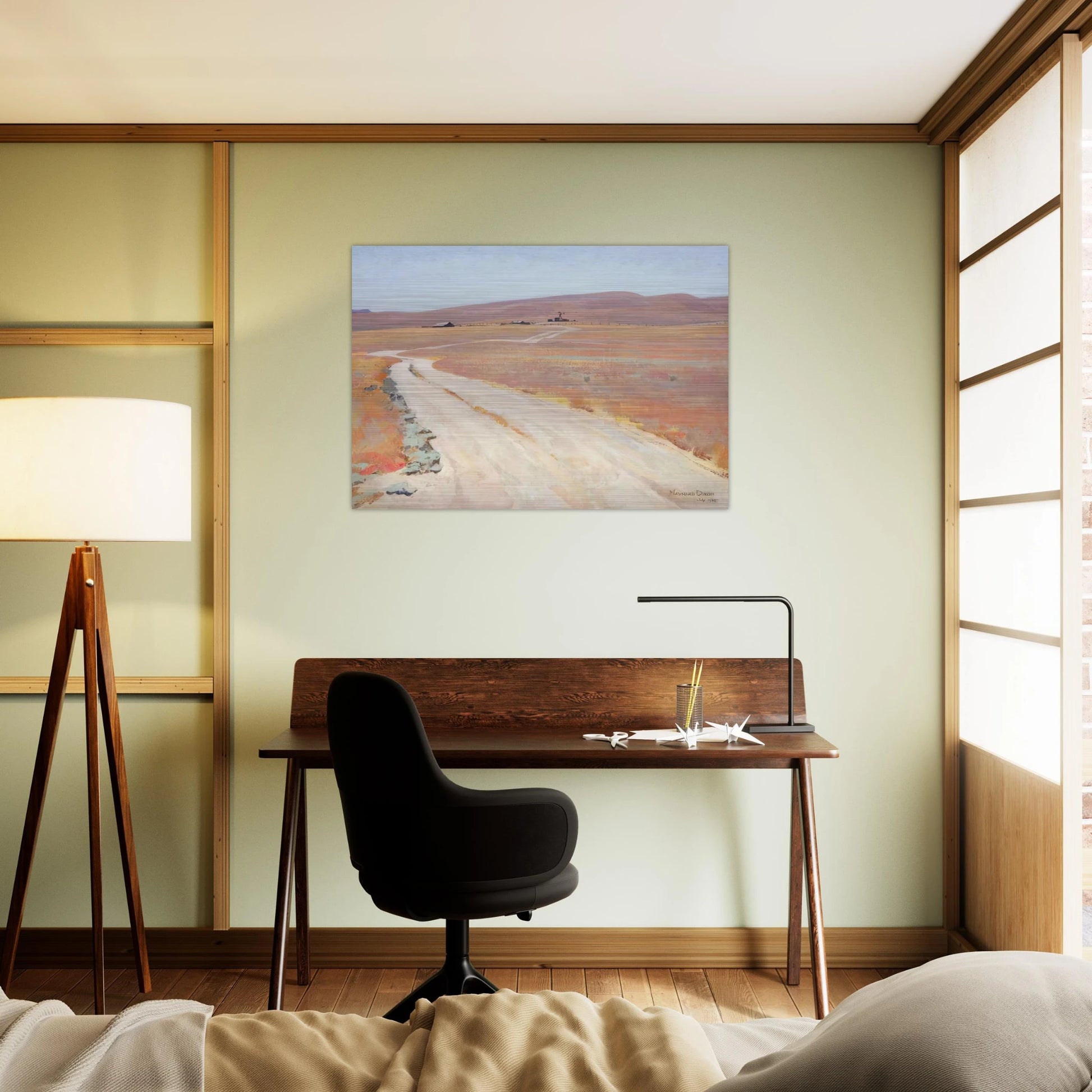 ABANDONED RANCH 1935 - Maynard Dixon Brushed Aluminum Print - 70x100 cm / 28x40 inches | Maynard Dixon Aluminum Print | Maynard Dixon Prints