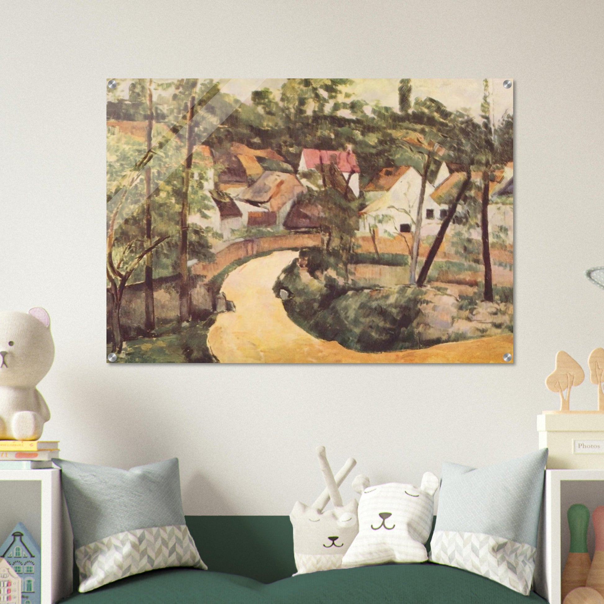 A Turn in the Road - Paul Cézanne Acrylic Print - 70x100 cm / 28x40″ inches | Paul Cézanne Wall Art | Paul Cézanne Prints