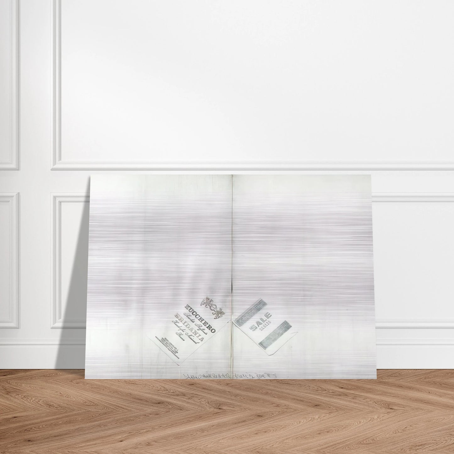 DA ALIGHIERO NATI A GUIDO BOETTI 1986 - Alighiero Boetti Brushed Aluminum Print - 70x100 cm / 28x40 inches | Alighiero Boetti Aluminum Print | Alighiero Boetti Prints