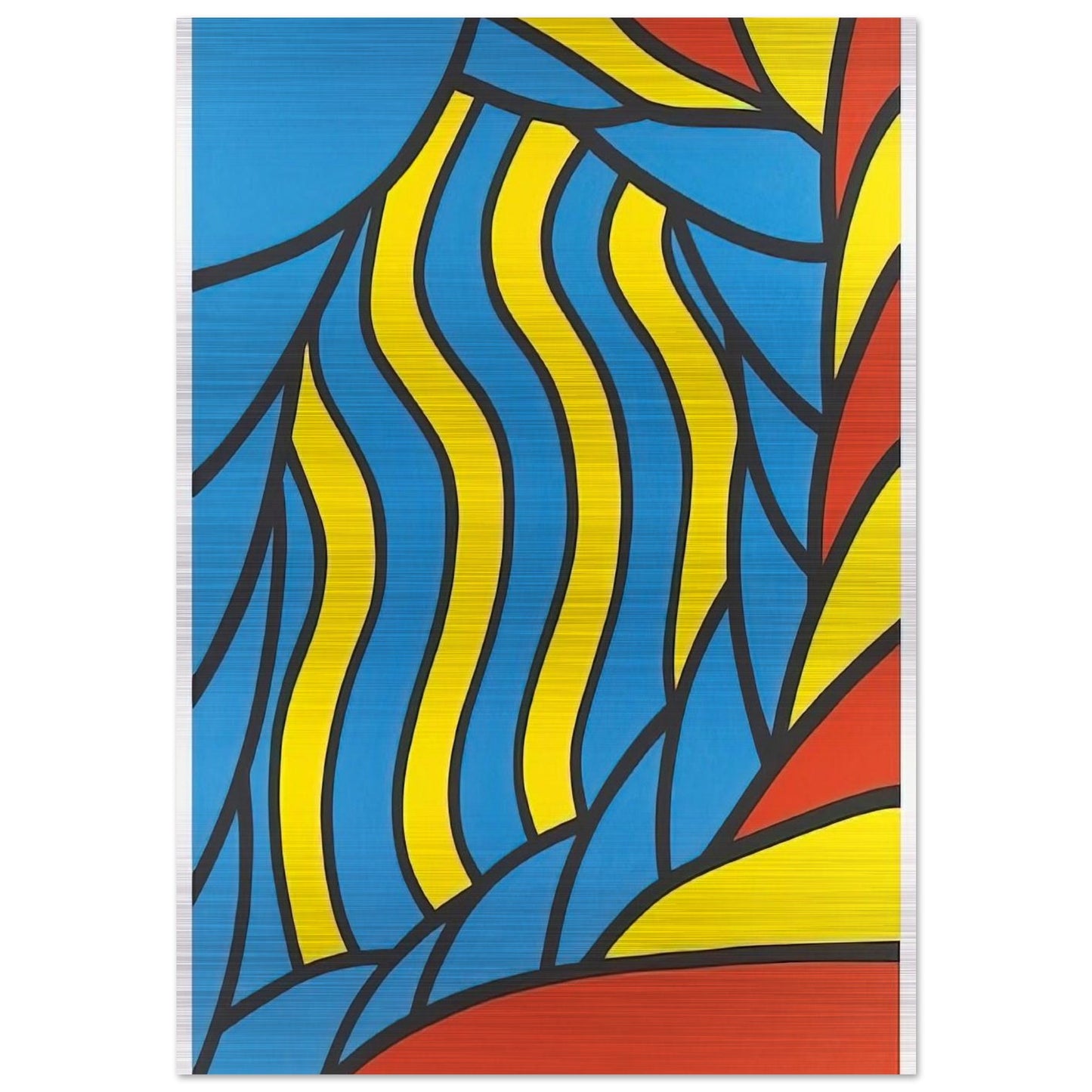 Flying Circus - 1965 - Nicholas Krushenick Brushed Aluminum Print - 70x100 cm / 28x40 inches | Nicholas Krushenick Aluminum Print | Nicholas Krushenick Prints