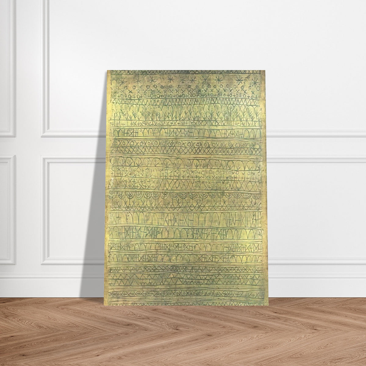 PASTORAL RHYTHMS 1927 - Paul Klee Brushed Aluminum Print - 70x100 cm / 28x40 inches | Paul Klee Aluminum Print | Paul Klee Prints