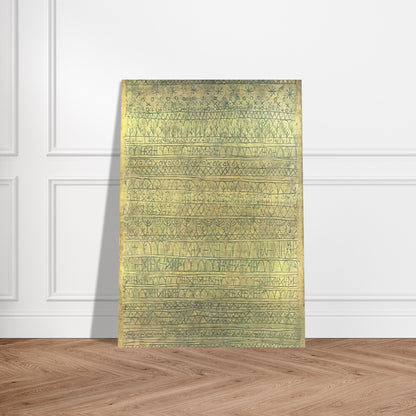 PASTORAL RHYTHMS 1927 - Paul Klee Brushed Aluminum Print - 70x100 cm / 28x40 inches | Paul Klee Aluminum Print | Paul Klee Prints
