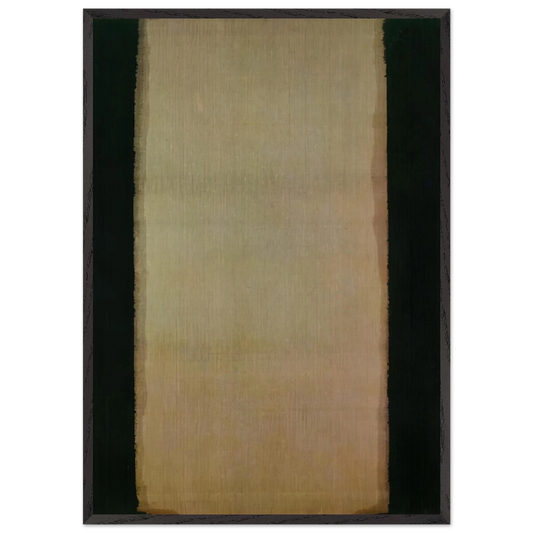 Blue Umber - 1979 - Yun Hyong-keun 70x100 cm / 28x40 inches Framed Art Print – Black Wooden Frame