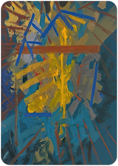 Broken Blue - 1958 By John Ferren Pack of 10 Post Cards | John Ferren Post Cards | A6 (10.5 x 14.8 cm) - 4.1 x 5.8 inches