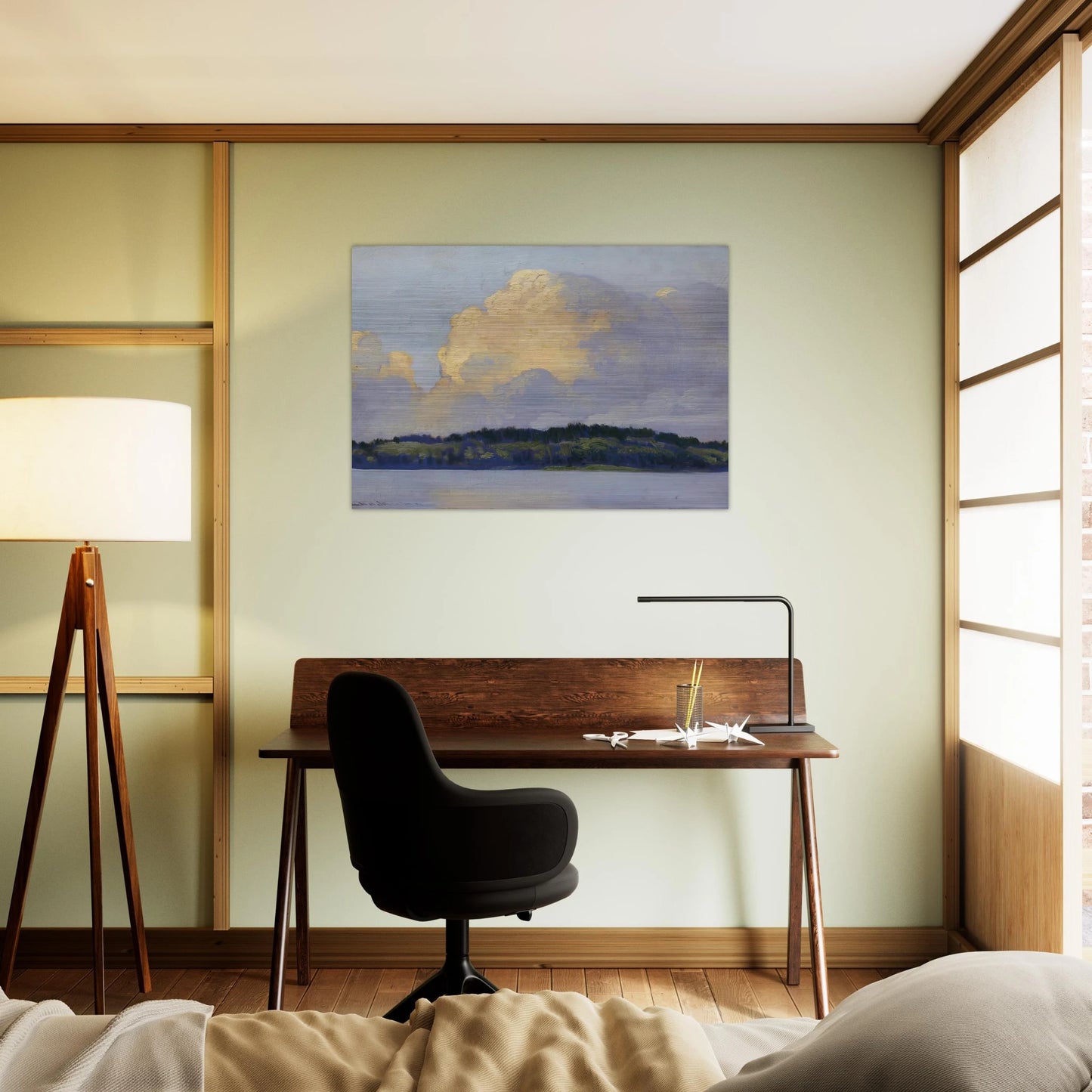 Thunderers - 1920 - Frank Johnston Brushed Aluminum Print - 70x100 cm / 28x40 inches | Frank Johnston Aluminum Print | Frank Johnston Prints