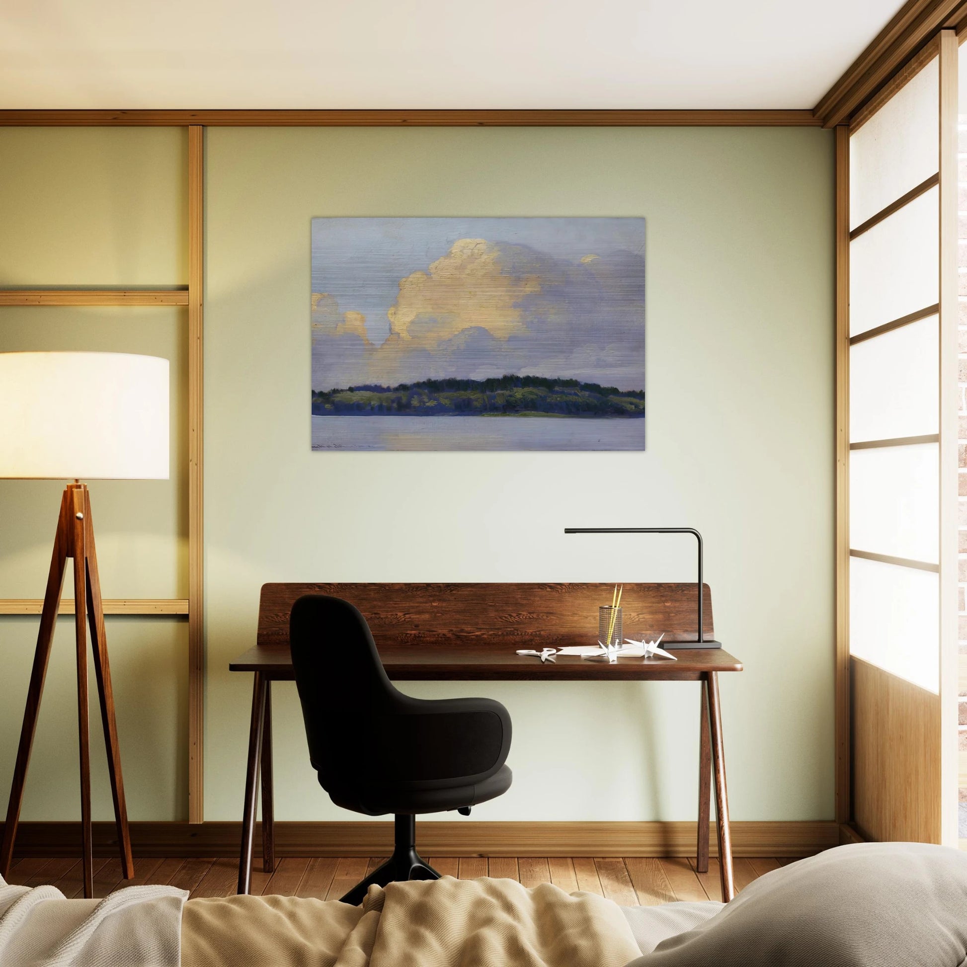 Thunderers - 1920 - Frank Johnston Brushed Aluminum Print - 70x100 cm / 28x40 inches | Frank Johnston Aluminum Print | Frank Johnston Prints