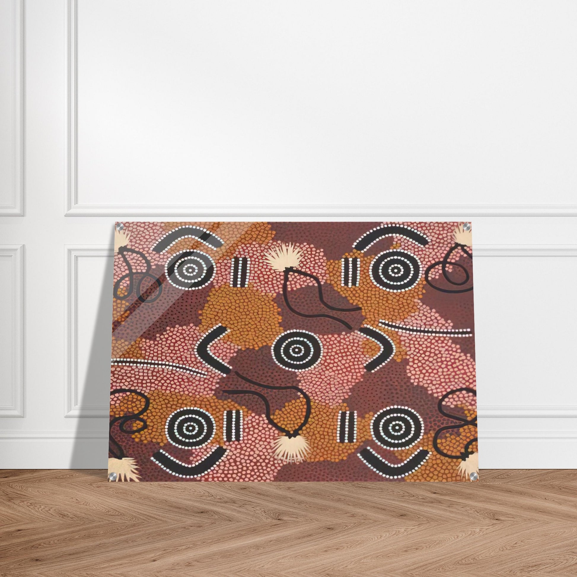 Bodypaint Designs - 1985 - Clifford Possum Tjapaltjarri Acrylic Print - 70x100 cm / 28x40″ inches