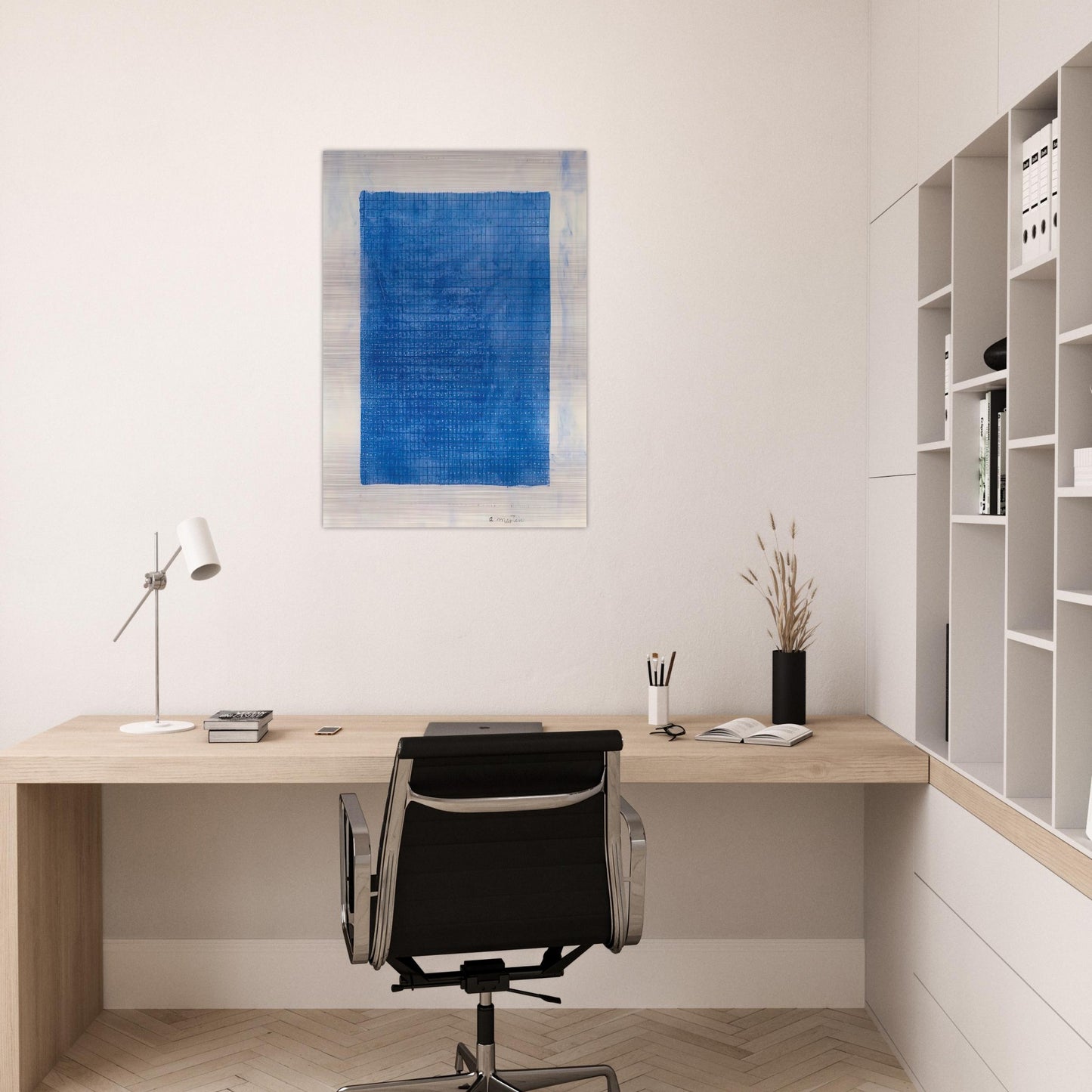 Stars - Agnes Martin Brushed Aluminum Print - 70x100 cm / 28x40 inches | Agnes Martin Aluminum Print | Agnes Martin Prints