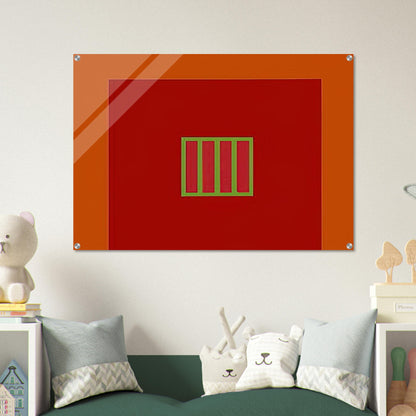 Day-Glo Prison - 1982 - Peter Halley Acrylic Print - 70x100 cm / 28x40″ inches