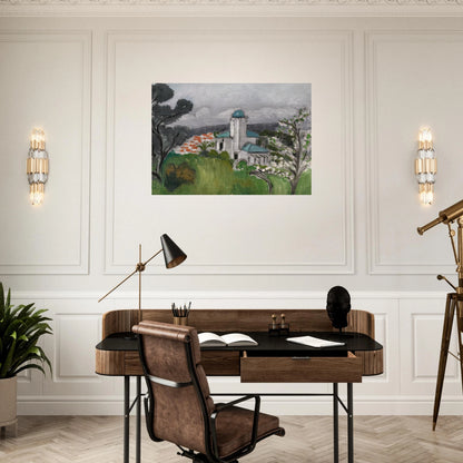 LA VILLA BLEUE 1918 - Henri Matisse Brushed Aluminum Print - 70x100 cm / 28x40 inches | Henri Matisse Aluminum Print | Henri Matisse Prints