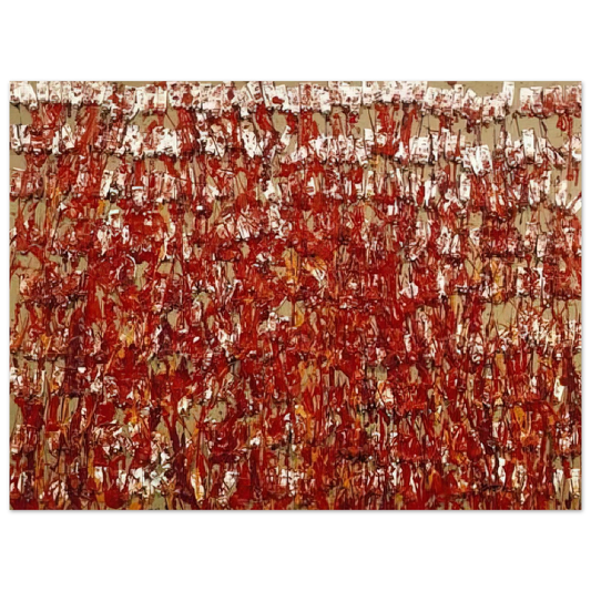 Arman - Red Tubes of Paint - 1980  75x100 cm / 30x40inches Fine Art Poster