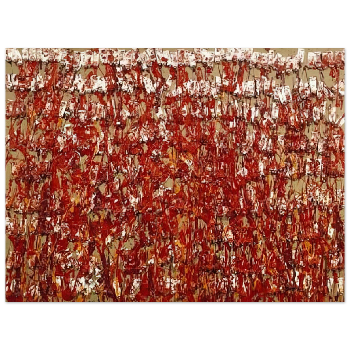 Arman - Red Tubes of Paint - 1980  75x100 cm / 30x40inches Fine Art Poster