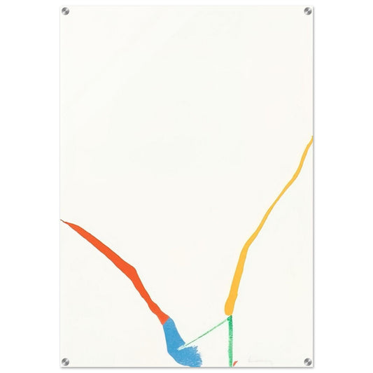 What Red Lines Can Do - 1970 - Helen Frankenthaler Acrylic Print - 70x100 cm / 28x40″ inches | Helen Frankenthaler Wall Art | Helen Frankenthaler Prints