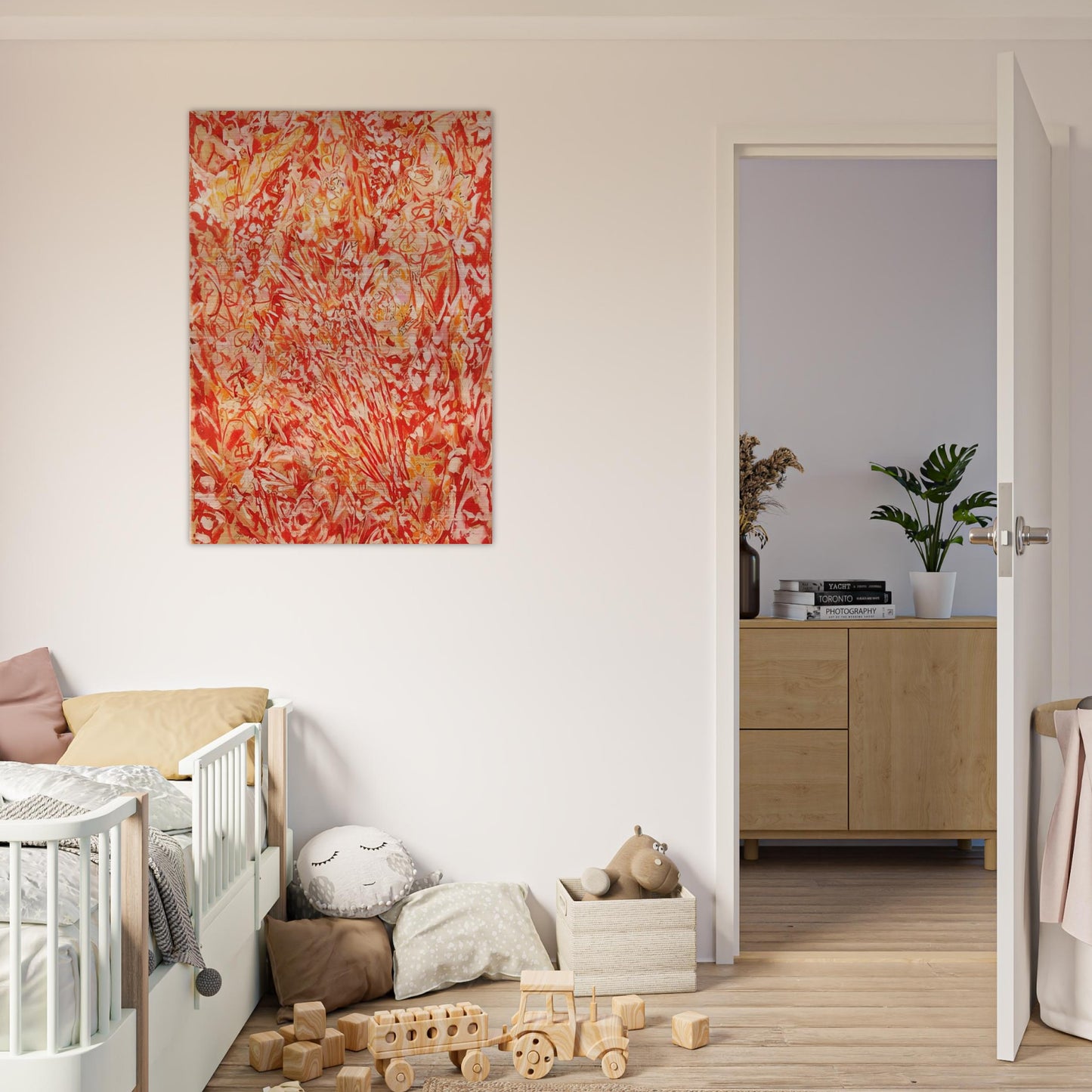 Summer Play - Lee Krasner Brushed Aluminum Print - 70x100 cm / 28x40 inches | Lee Krasner Aluminum Print | Lee Krasner Prints