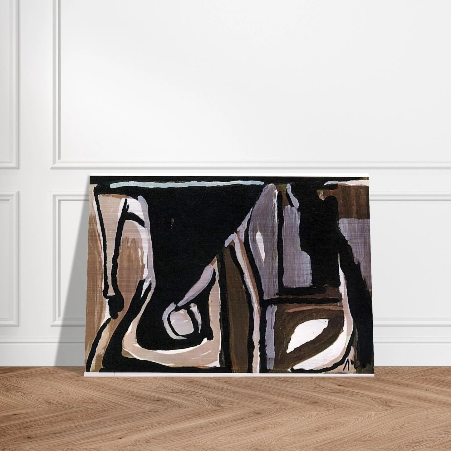 Nocturne - 1981 - Bram van Velde Brushed Aluminum Print - 70x100 cm / 28x40 inches | Bram van Velde Aluminum Print | Bram van Velde Prints
