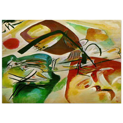 PICTURE WITH A BLACK ARCH 1912 - Wassily Kandinsky Brushed Aluminum Print - 70x100 cm / 28x40 inches | Wassily Kandinsky Aluminum Print | Wassily Kandinsky Prints