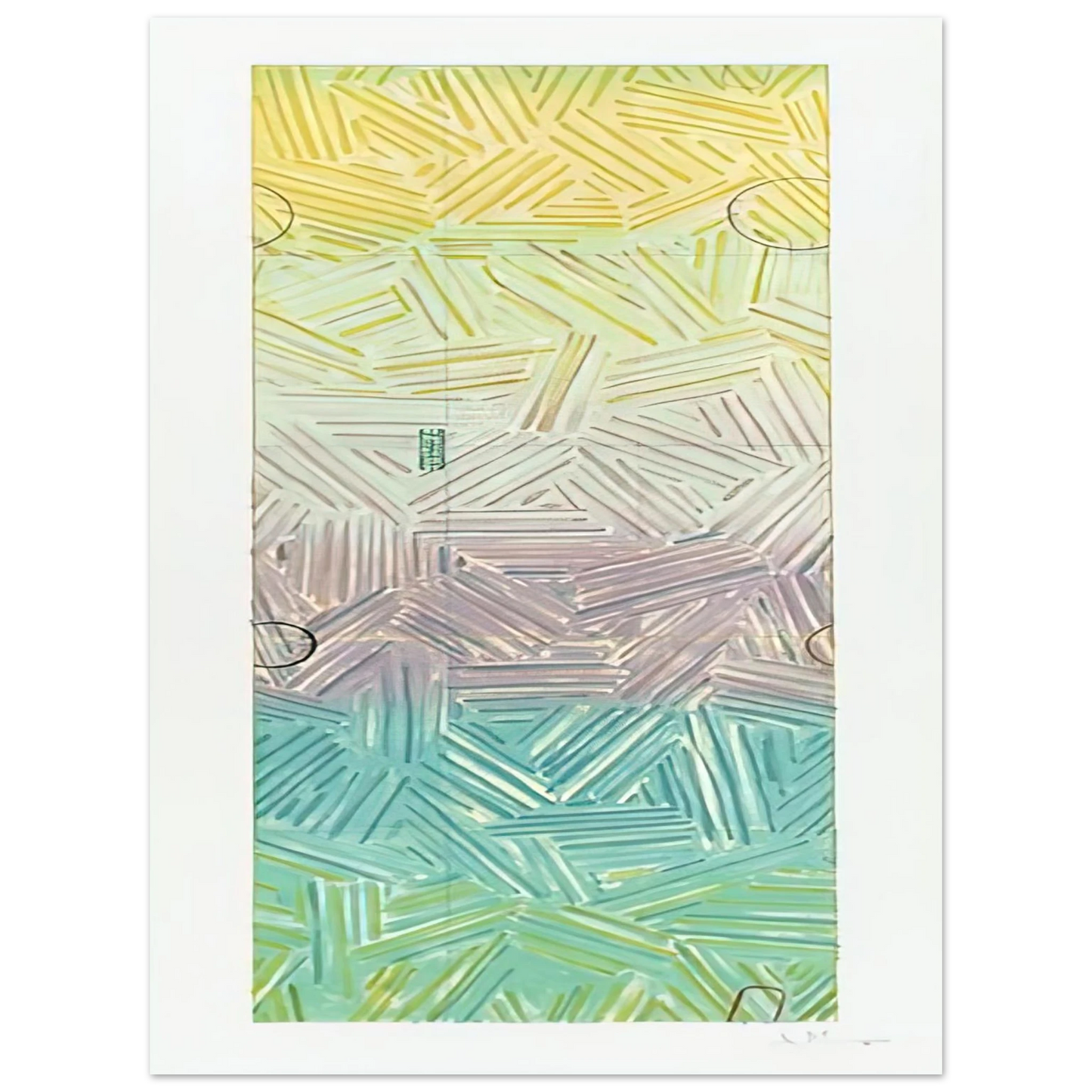 Jasper Johns - USUYUKI ULAE 211  75x100 cm / 30x40inches Fine Art Poster