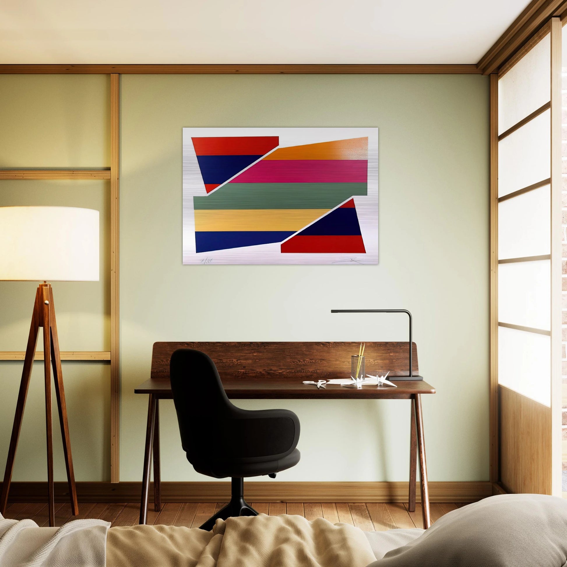 Rotation I - 1980 - Larry Zox Brushed Aluminum Print - 70x100 cm / 28x40 inches | Larry Zox Aluminum Print | Larry Zox Prints