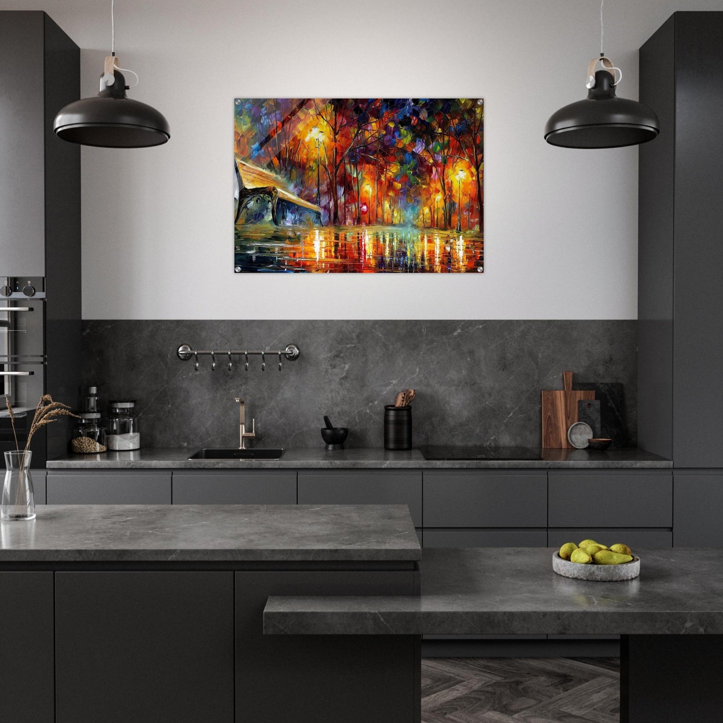 Leonid Afremov - Leonid Afremov Acrylic Print - 70x100 cm / 28x40″ inches