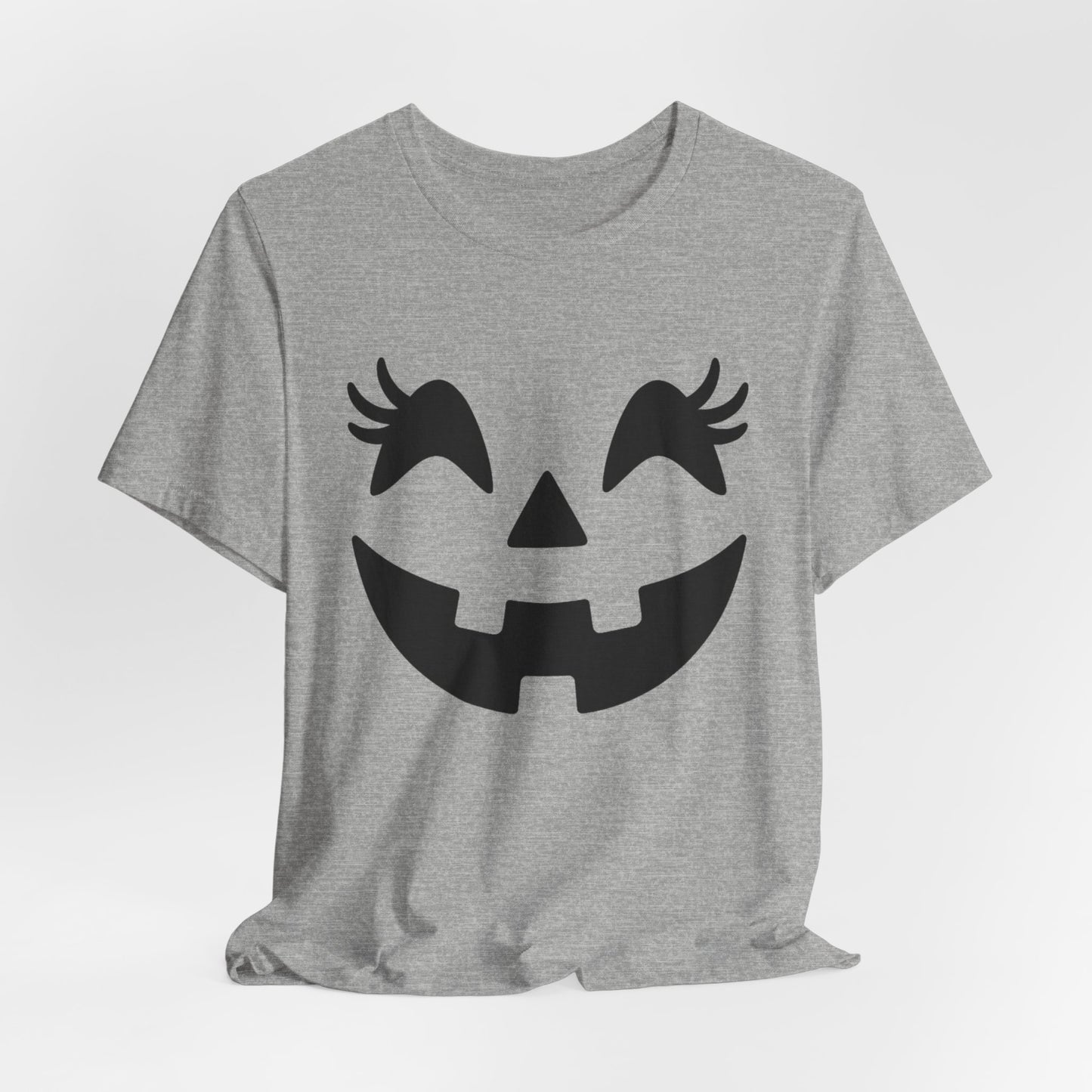 Jack-o'-lantern Gezicht Pompoen Wimpers Halloween Vrouwen Meisjes T-Shirt