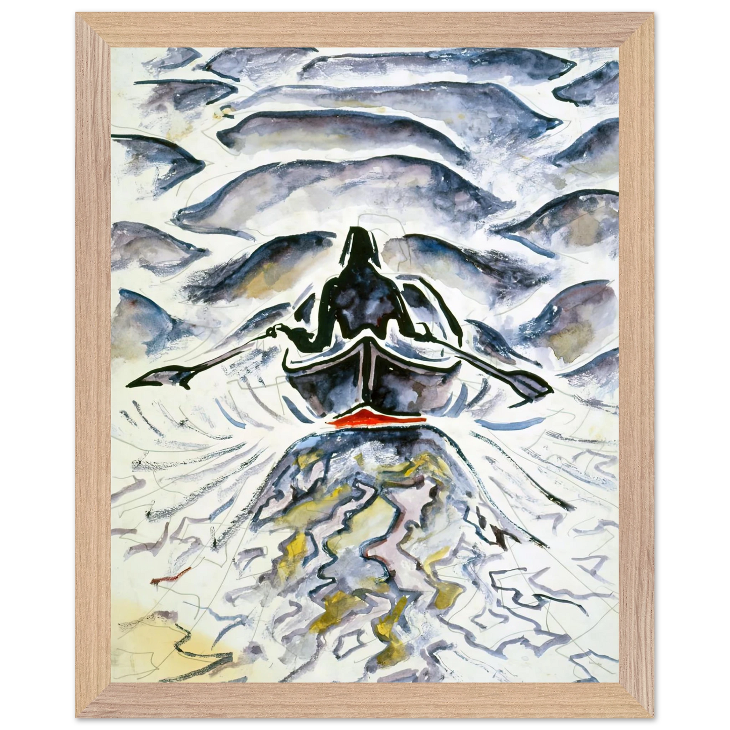 Walter Inglis Anderson - Walter Anderson Wall art - 40x50 cm / 16x20 inches - Premium Wooden Framed Poster With Fine Art Paper-canvas - Wood frame