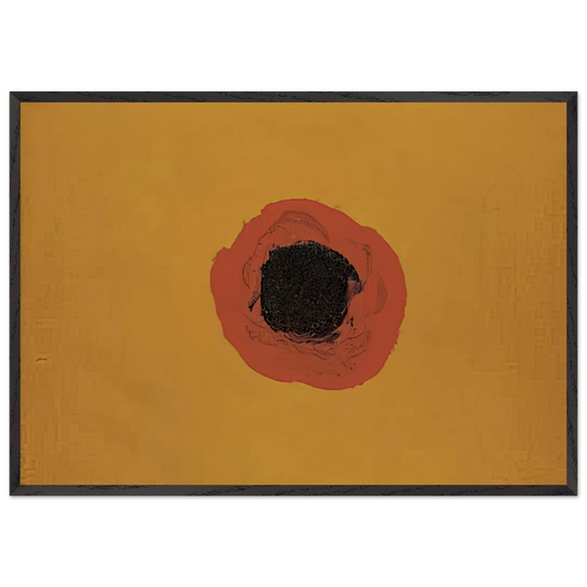 PAINTING 488 - Luis Feito 70x100 cm / 28x40 inches Framed Art Print – Black Wooden Frame