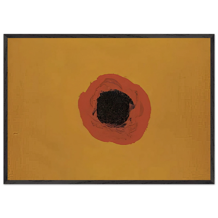 PAINTING 488 - Luis Feito 70x100 cm / 28x40 inches Framed Art Print – Black Wooden Frame