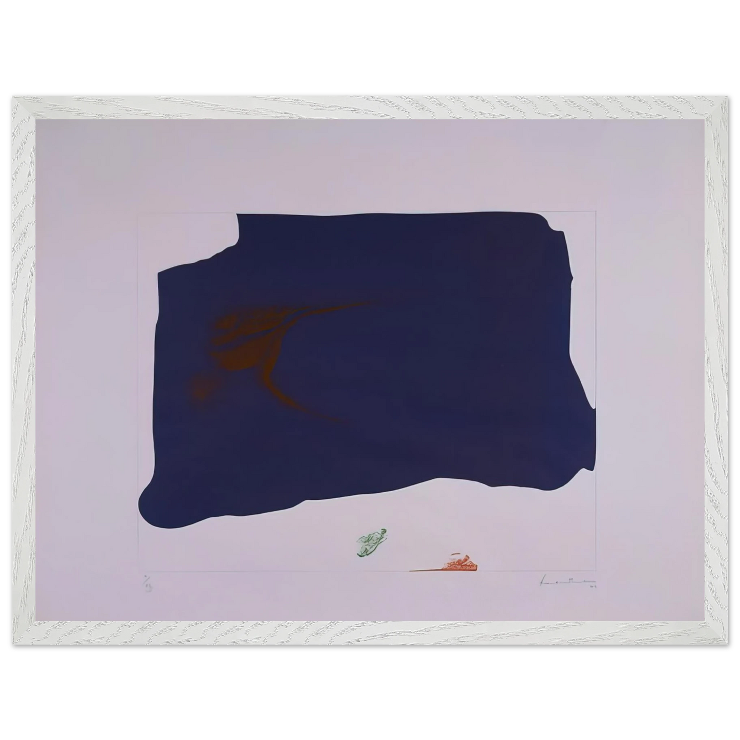 Helen Frankenthaler - Variation II on Mauve Corner - 1969 Wall art - 40x60 cm / 16x24 inches - Fine Art Poster-canvas - -