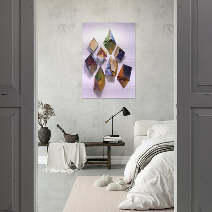 Cubes - Sam Gilliam Brushed Aluminum Print - 70x100 cm / 28x40 inches | Sam Gilliam Aluminum Print | Sam Gilliam Prints