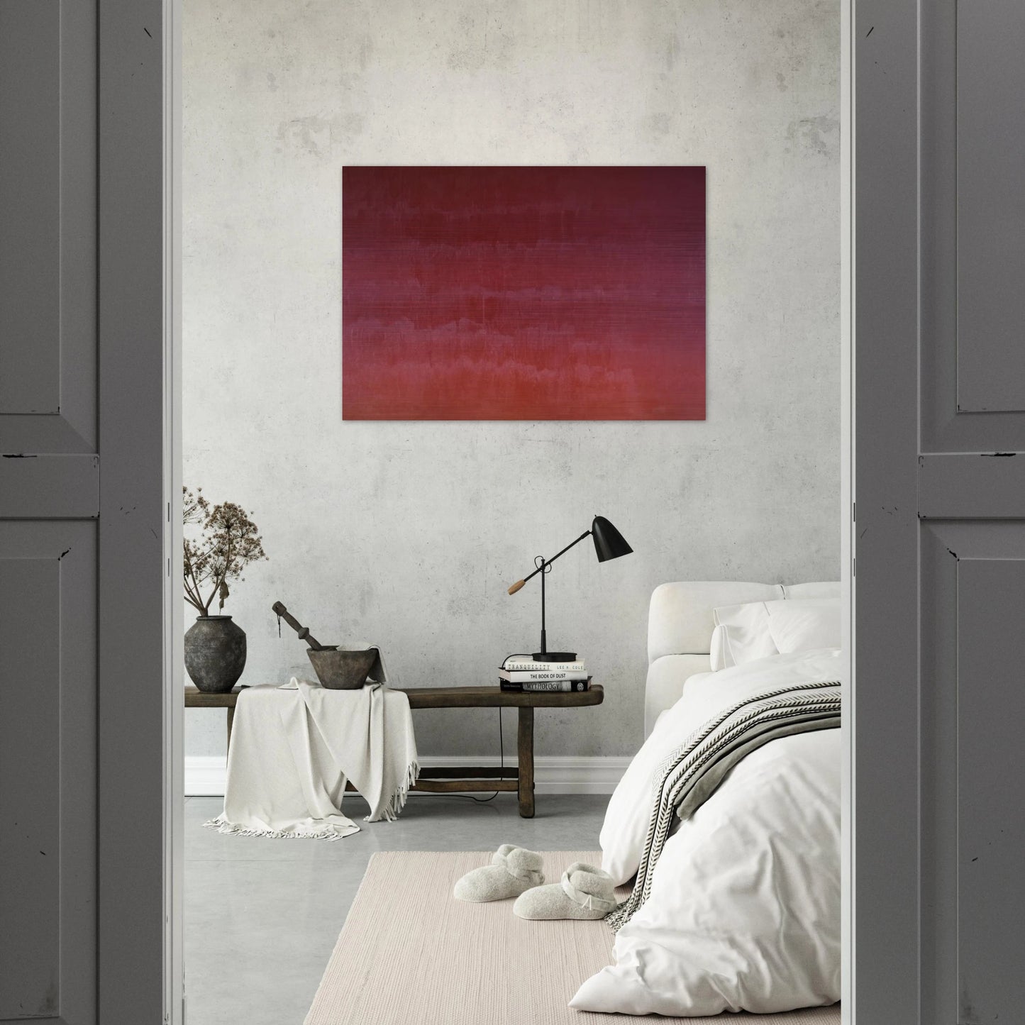 Venetian Red - Marcia Hafif Brushed Aluminum Print - 70x100 cm / 28x40 inches | Marcia Hafif Aluminum Print | Marcia Hafif Prints