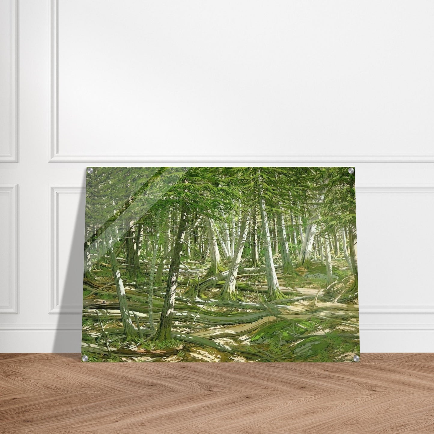 Old Windfall - 1982 - Neil Welliver Acrylic Print - 70x100 cm / 28x40″ inches