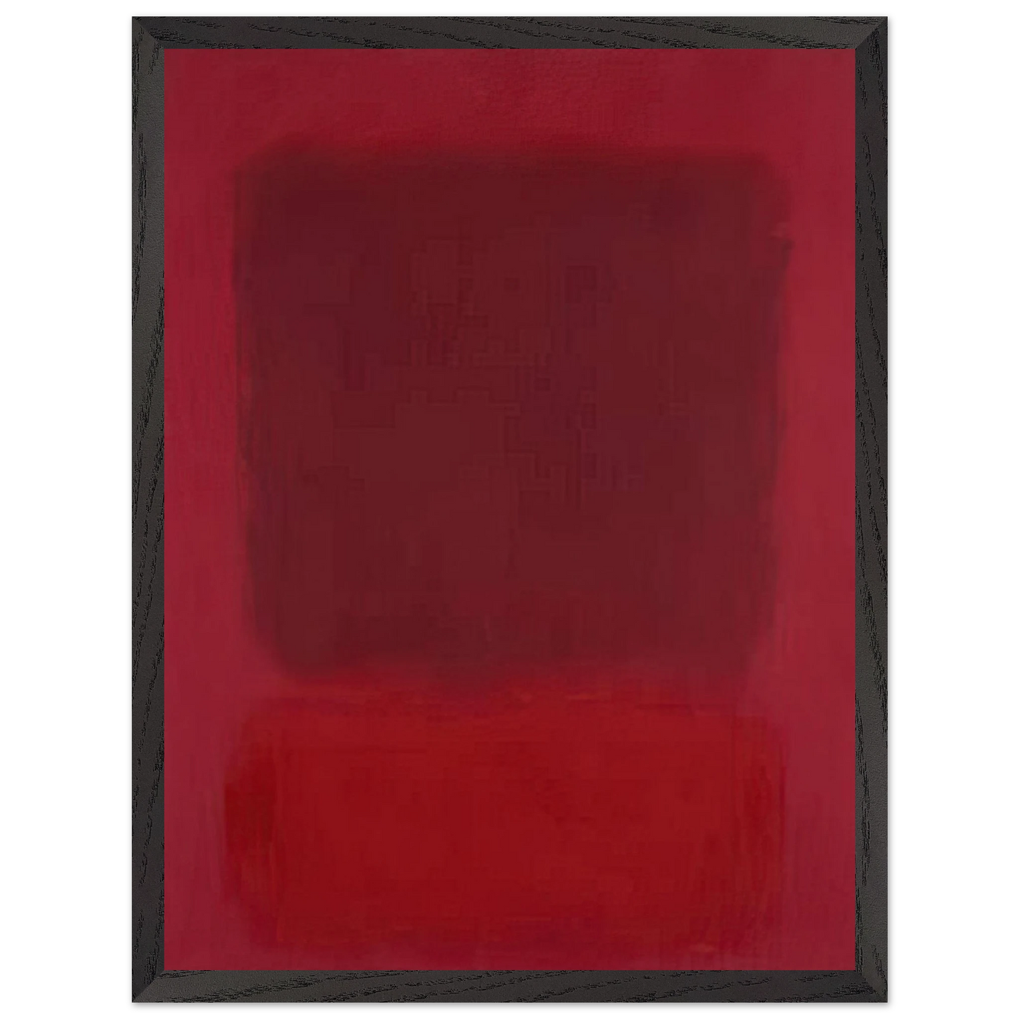 Mark Rothko - Red and Brown - 1957 Wall Art - 60x80 cm / 24x32 inches - Premium Wooden Framed Poster With Fine Art Paper - Black frame