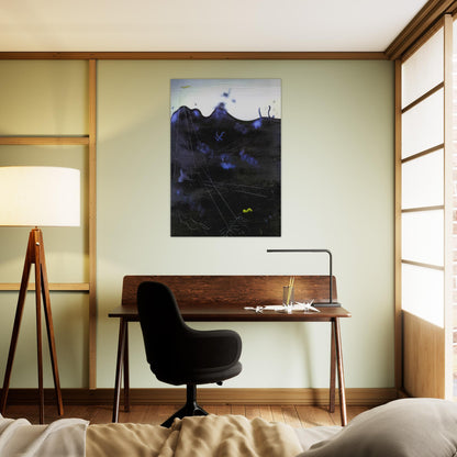 Blue Bed - Yves Tanguy Brushed Aluminum Print - 70x100 cm / 28x40 inches | Yves Tanguy Aluminum Print | Yves Tanguy Prints